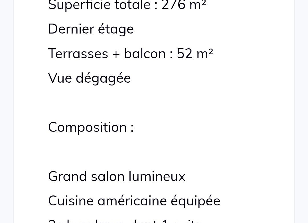 Appart 3 chambres haut standing GUELIZ
