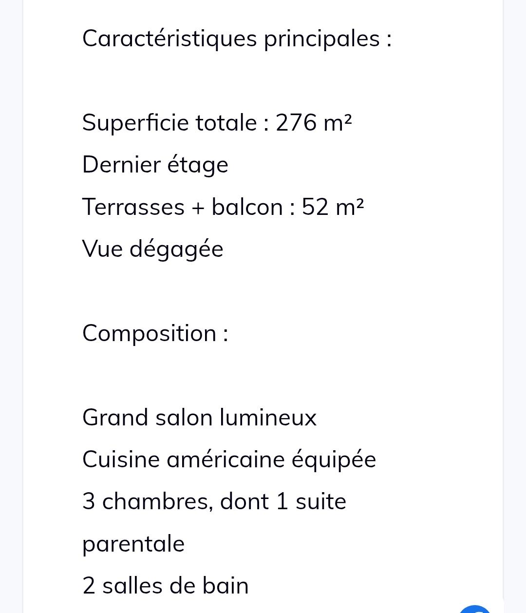 Appart 3 chambres haut standing GUELIZ