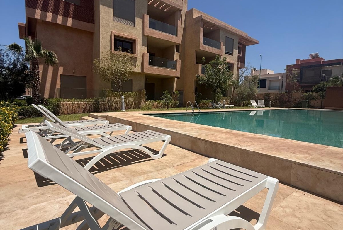 Magnifique appartement RDC avec terrasses à louer – Route d’Ourika