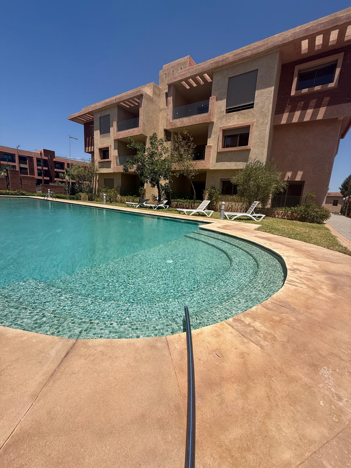 Magnifique appartement RDC avec terrasses à louer – Route d’Ourika