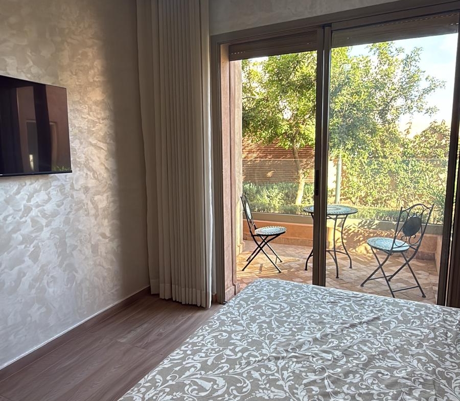 Magnifique appartement RDC avec terrasses à louer – Route d’Ourika