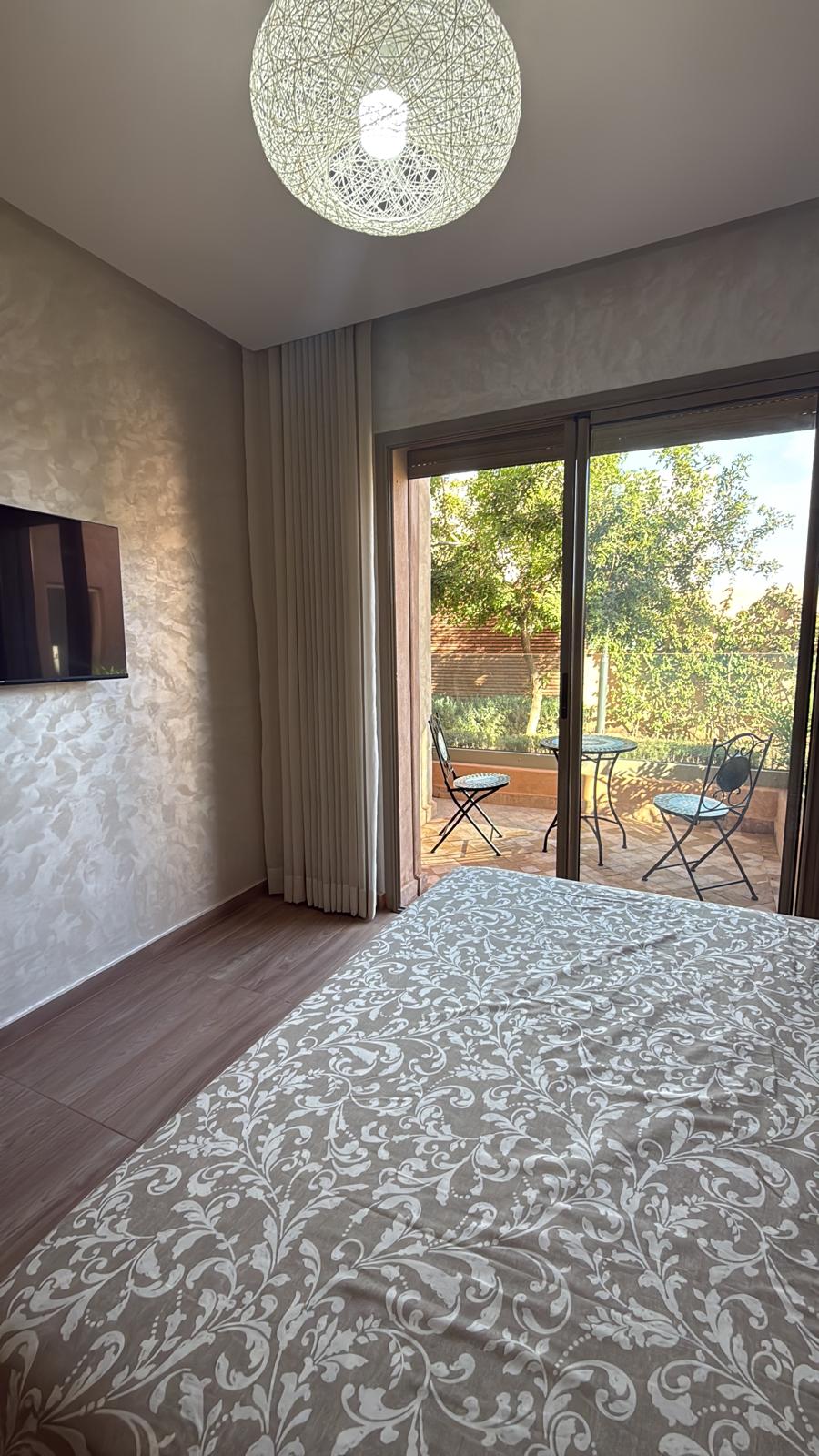 Magnifique appartement RDC avec terrasses à louer – Route d’Ourika
