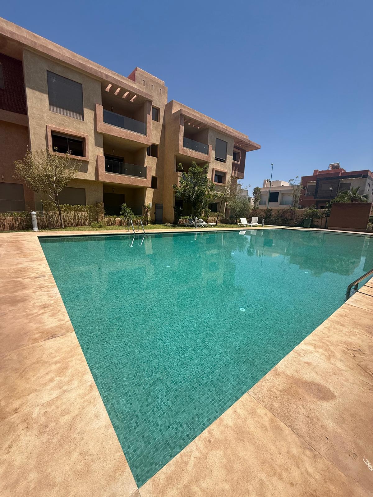 Magnifique appartement RDC avec terrasses à louer – Route d’Ourika