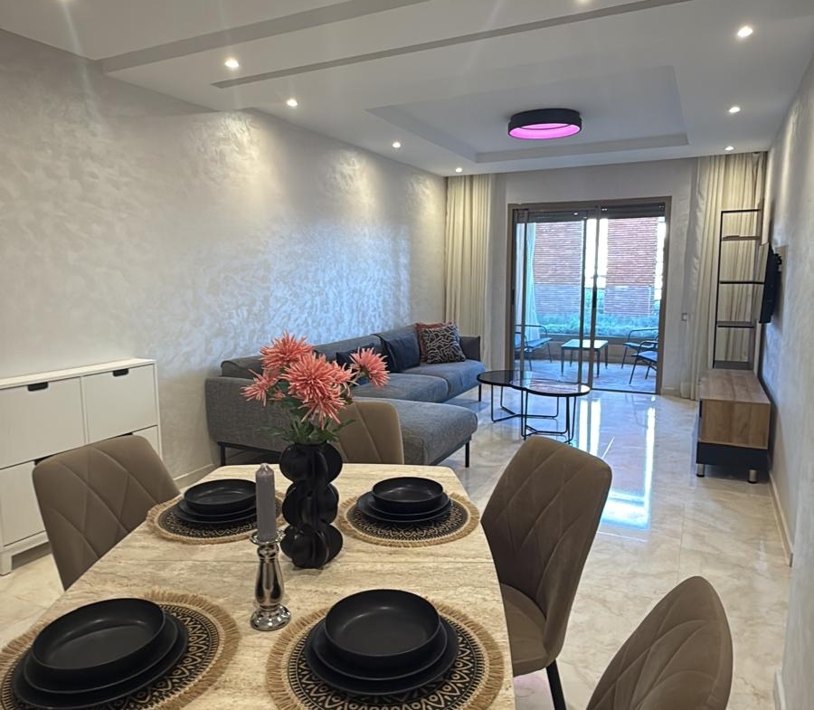 Magnifique appartement RDC avec terrasses à louer – Route d’Ourika