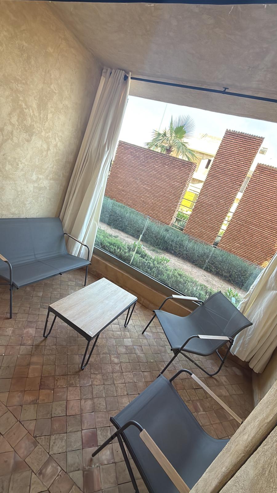 Magnifique appartement RDC avec terrasses à louer – Route d’Ourika