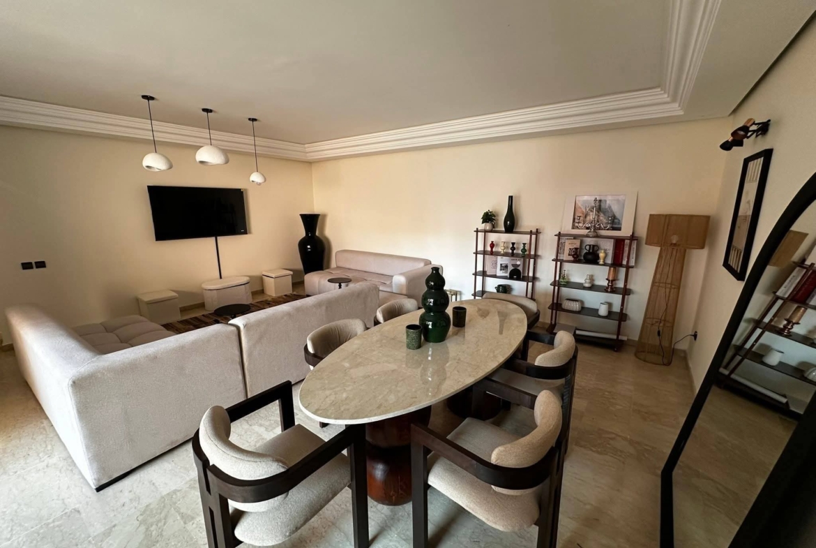 MAGNIFIQUE APPARTEMENT MEUBLÉ À GUÉLIZ