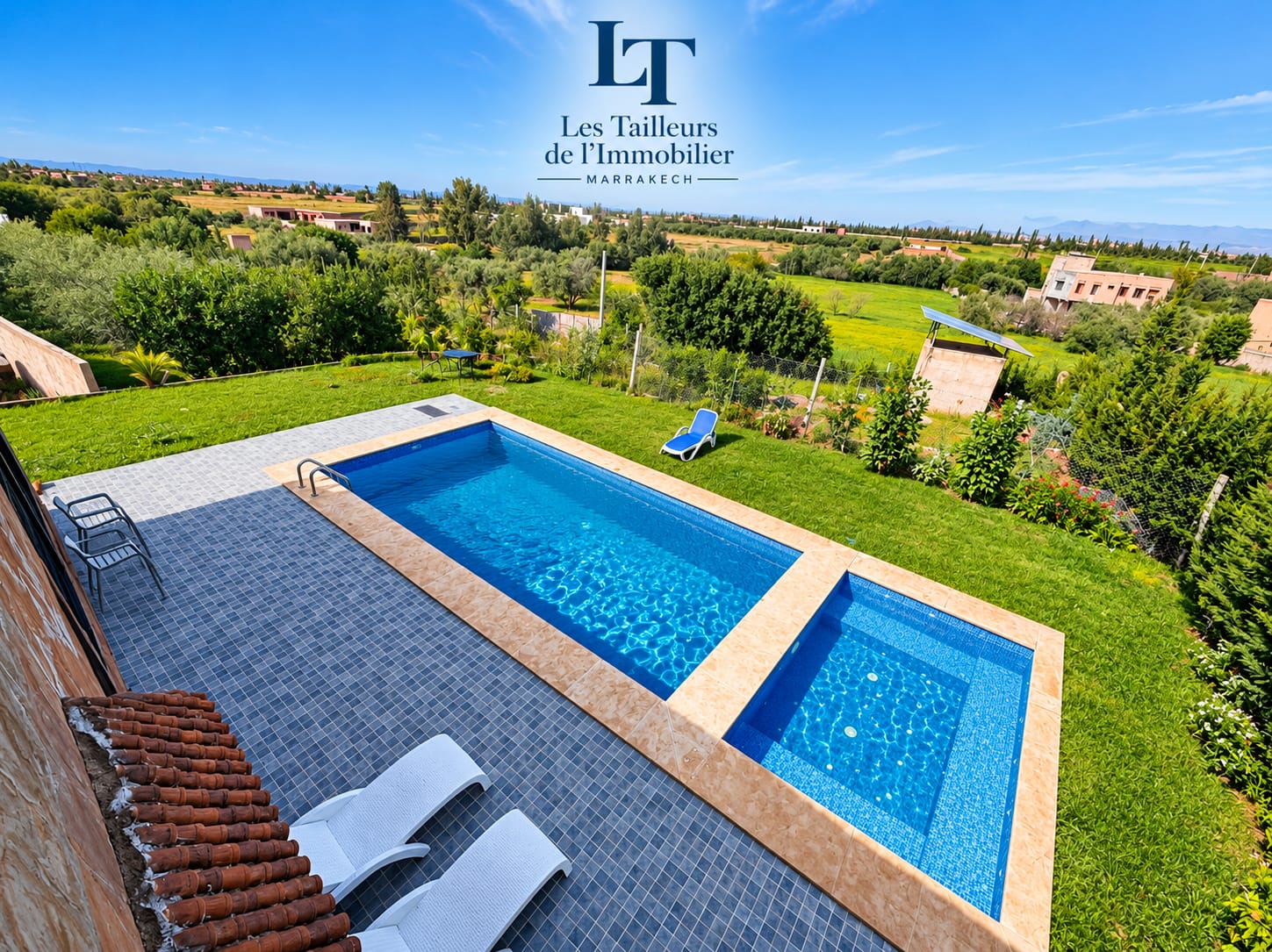 MINI VILLA AVEC ESPACE VERT PISCINE JACCUZI LOCATION LONGUE DUREE