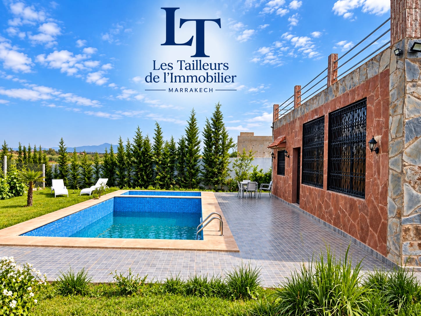 MINI VILLA AVEC ESPACE VERT PISCINE JACCUZI LOCATION LONGUE DUREE