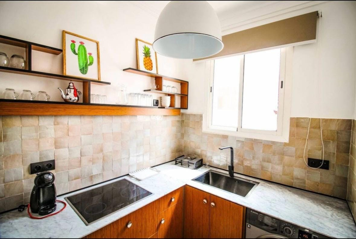 APPARTEMENT MEUBLÉ 2 CHAMBRES | ABWAB GUÉLIZ – MARRAKECH / À LOUER