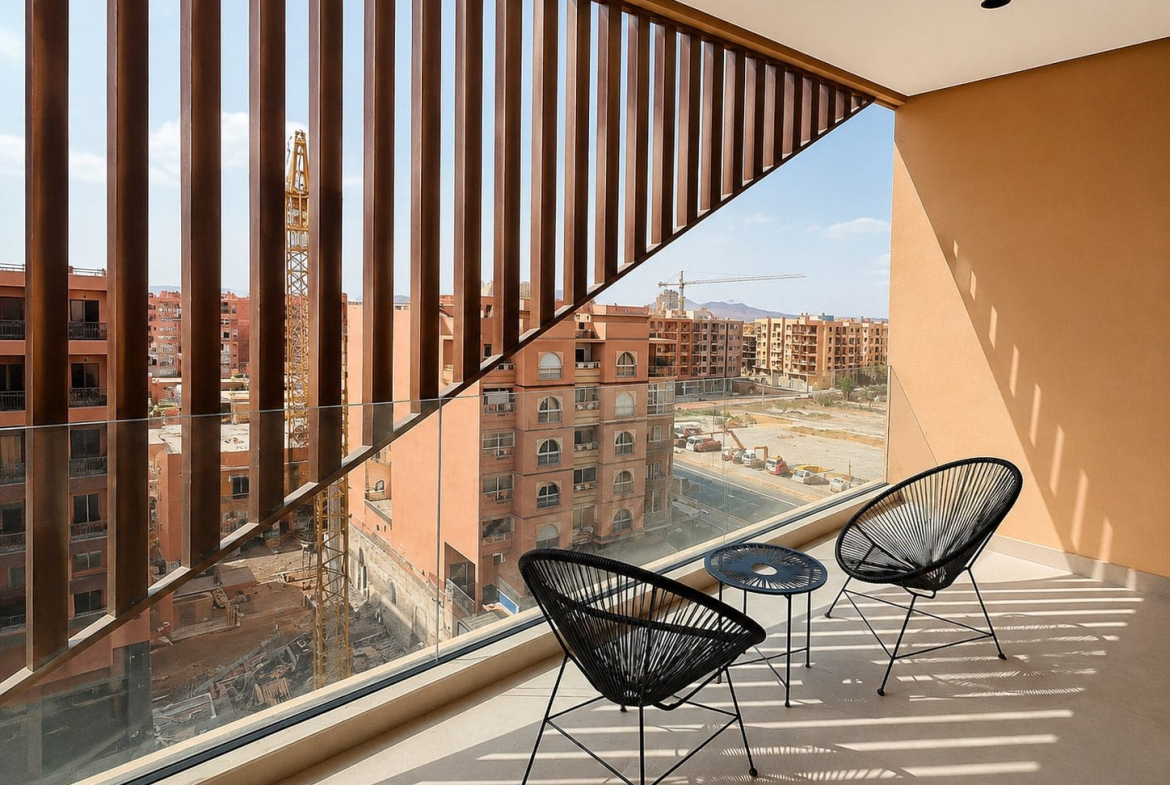 STUDIO MEUBLÉ NEUF AVEC PISCINE | ROUTE DE CASABLANCA – MARRAKECH / À LOUER