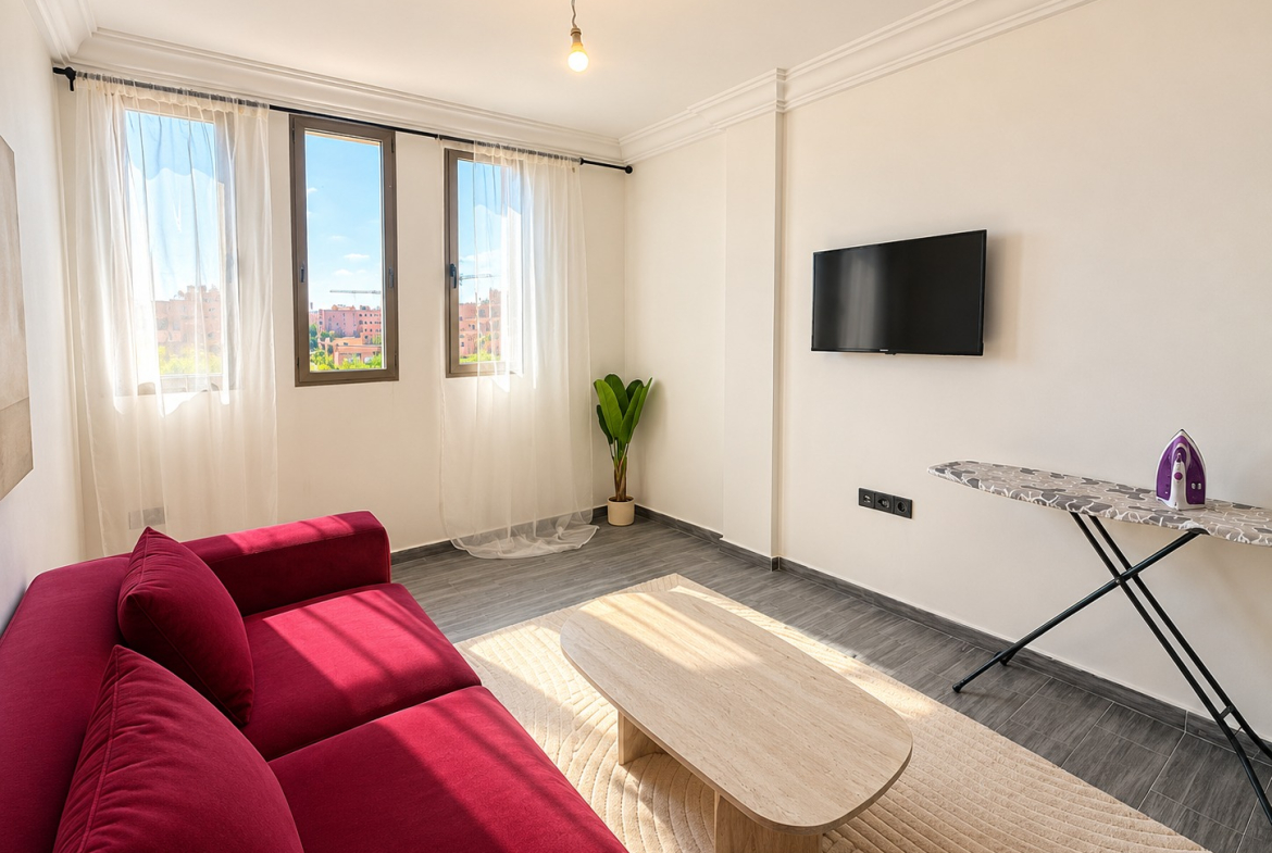 APPARTEMENT MEUBLÉ DE 57 M² | PROXIMITÉ PLAZA MAJORELLE – À VENDRE