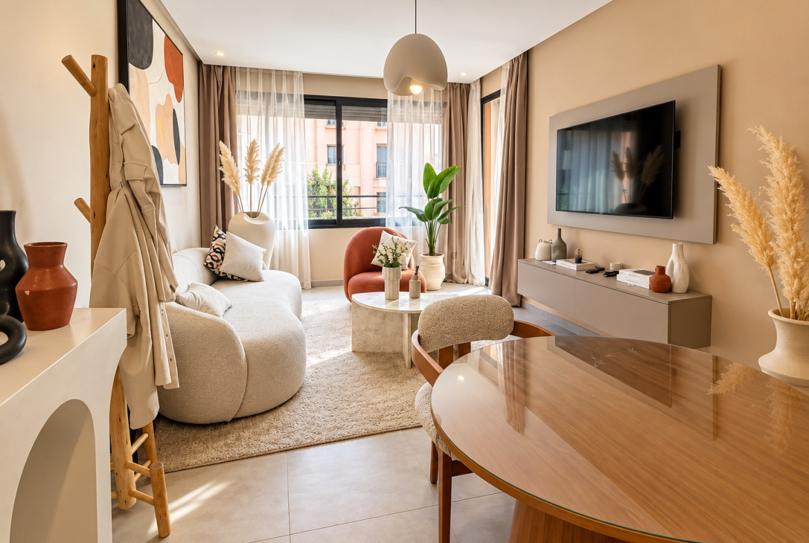 Appartement meublé neuf de 51m² à vendre – Plaza gueliz