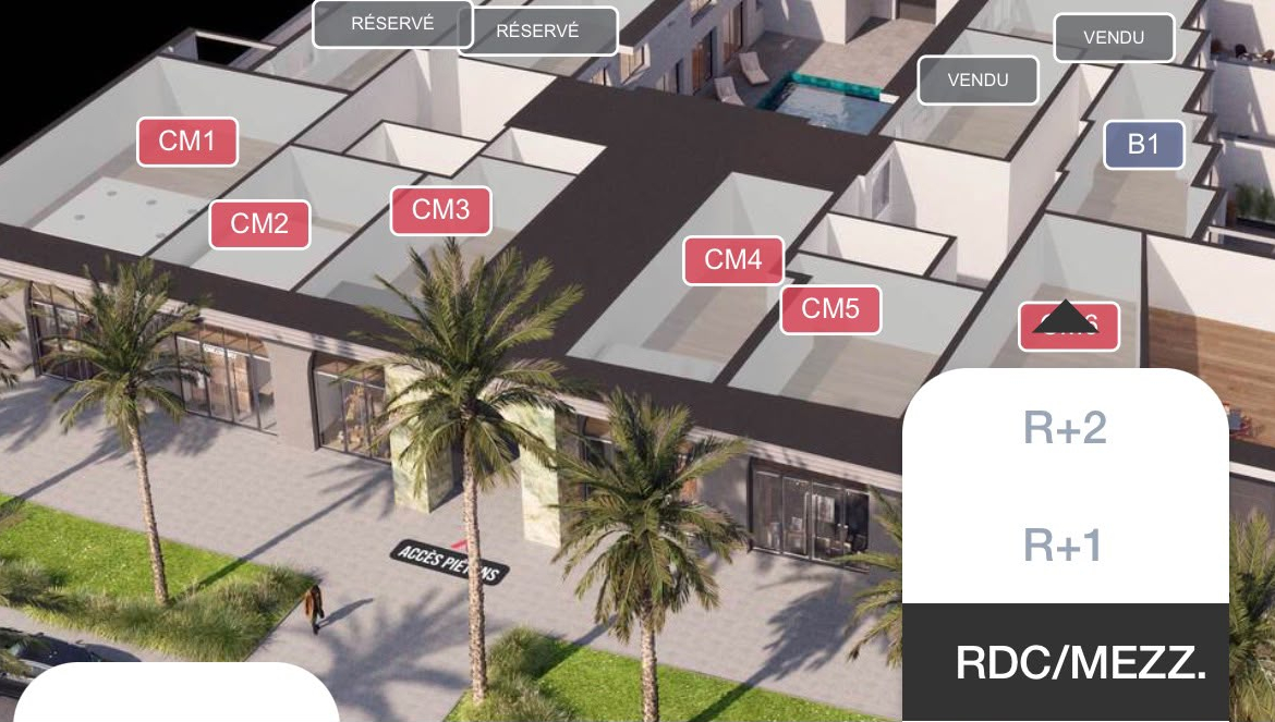 SUPER PROJET SUR PLAZA GUELIZ /APPARTEMENT HAUT DE GAME