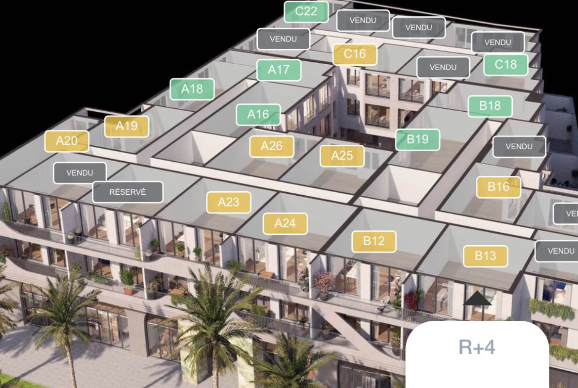 SUPER PROJET SUR PLAZA GUELIZ /APPARTEMENT HAUT DE GAME