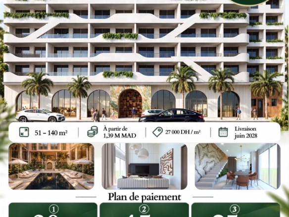 SUPER PROJET SUR PLAZA GUELIZ /APPARTEMENT HAUT DE GAME