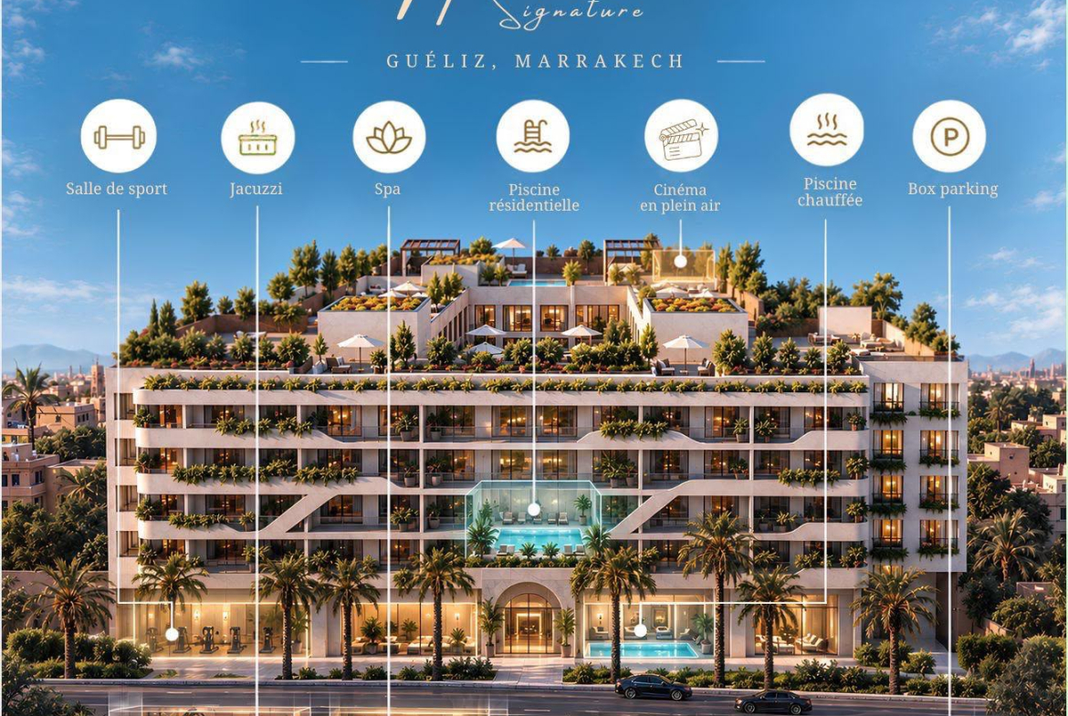 SUPER PROJET SUR PLAZA GUELIZ /APPARTEMENT HAUT DE GAME