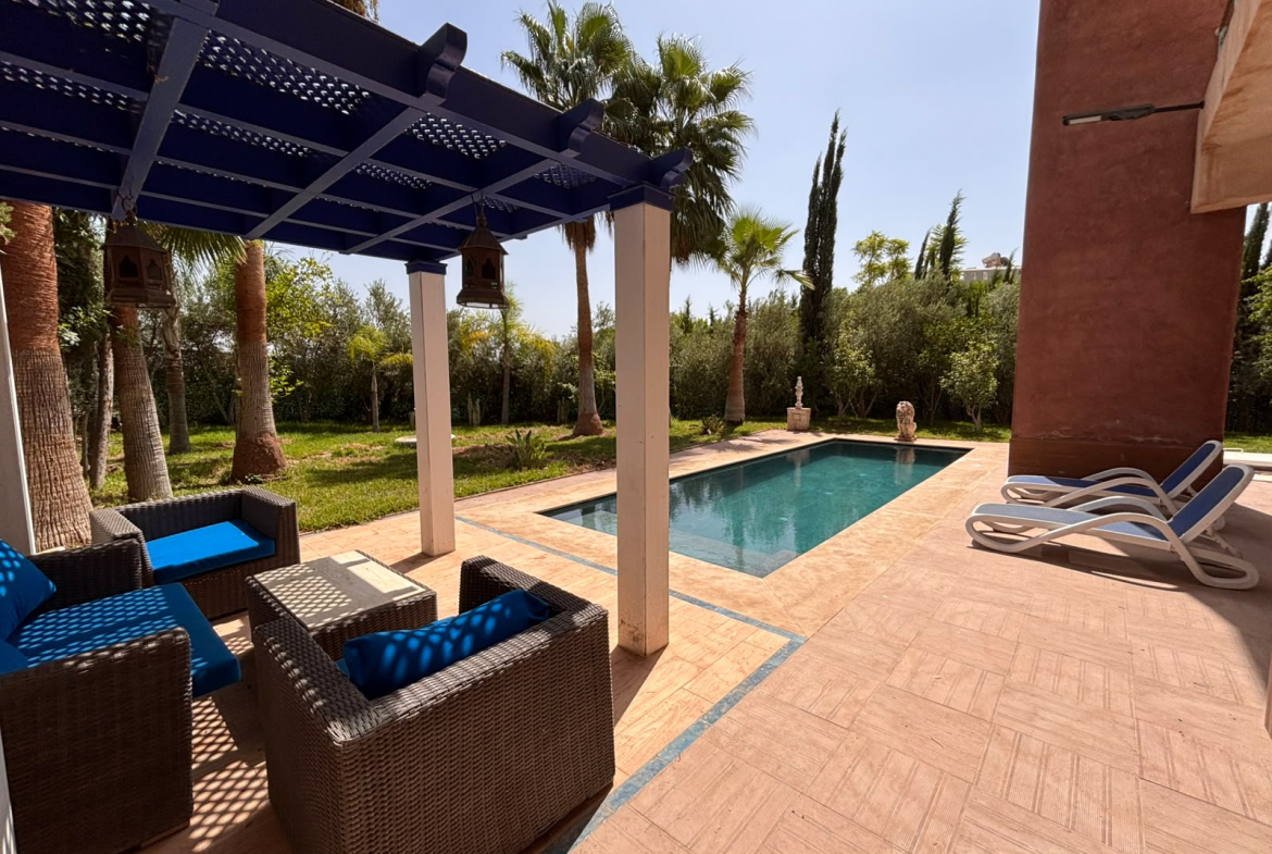 Superbe Villa Front de Golf – À Louer (Argan Golf Resort) / Marrakech