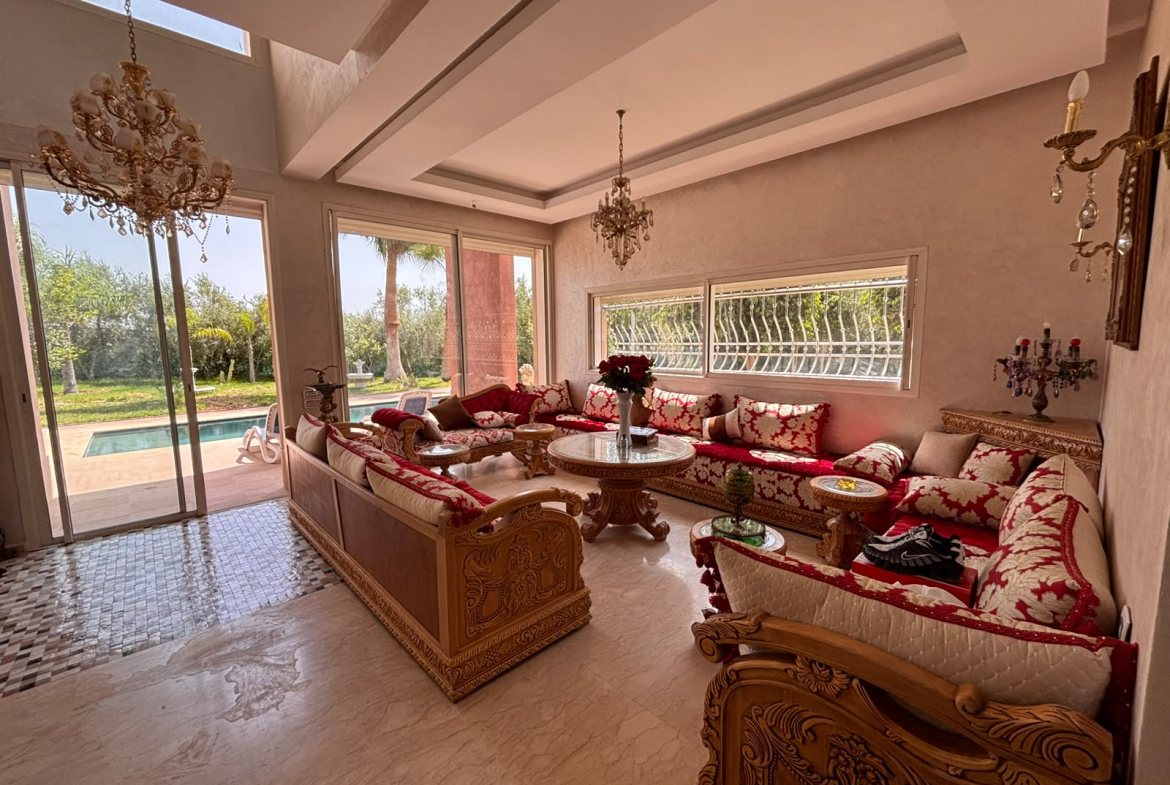 Superbe Villa Front de Golf – À Louer (Argan Golf Resort) / Marrakech