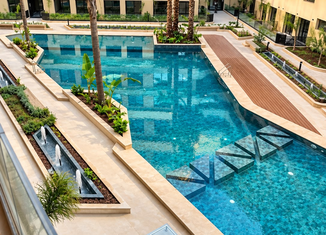 APPARTEMENT DE LUXE MEUBLÉ AVEC PISCINE -À LOUER