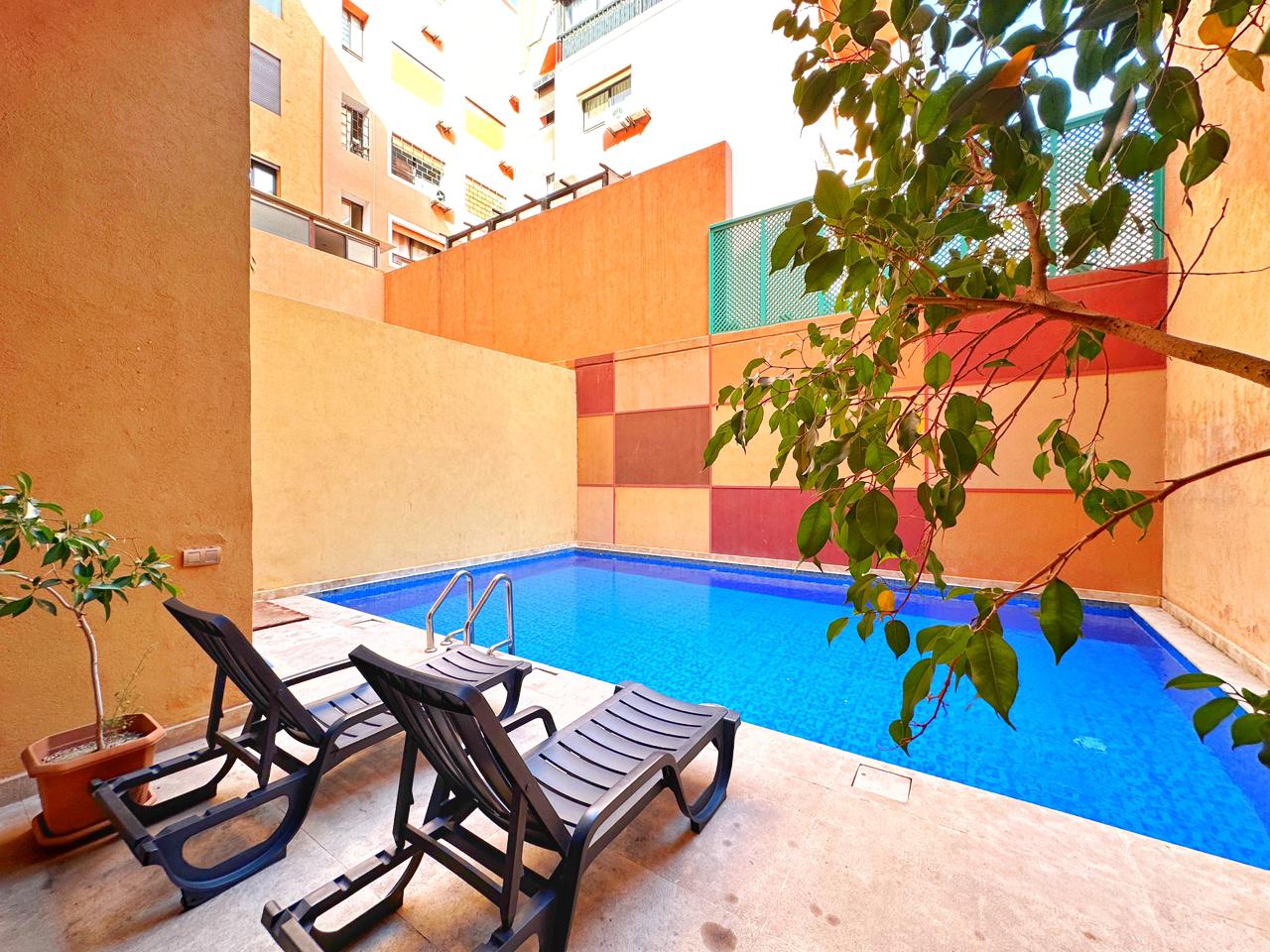 APPARTEMENT DE 61 m² AVEC PISCINE ET PARKING – À VENDRE/ GUELIZ